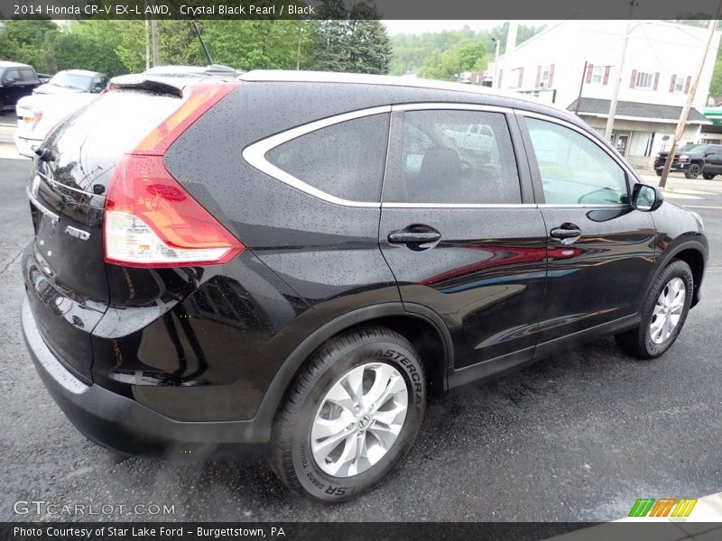 Crystal Black Pearl / Black 2014 Honda CR-V EX-L AWD
