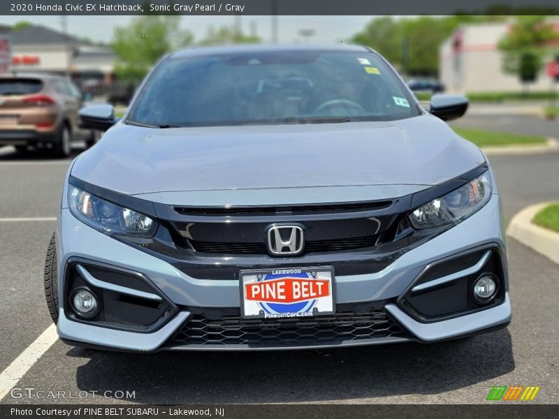 Sonic Gray Pearl / Gray 2020 Honda Civic EX Hatchback