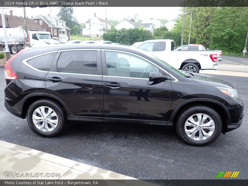 Crystal Black Pearl / Black 2014 Honda CR-V EX-L AWD