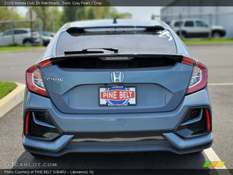Sonic Gray Pearl / Gray 2020 Honda Civic EX Hatchback