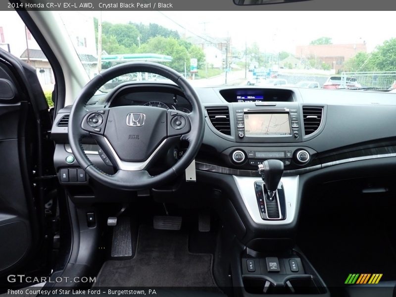Crystal Black Pearl / Black 2014 Honda CR-V EX-L AWD