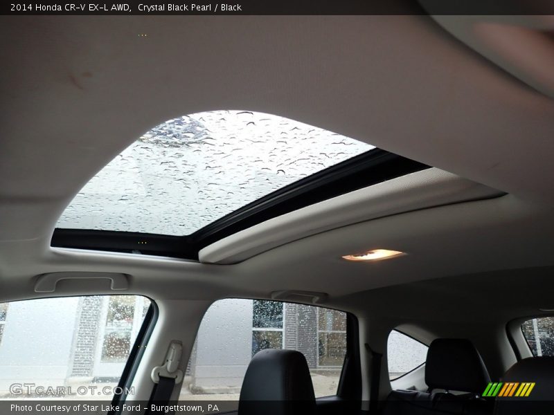 Crystal Black Pearl / Black 2014 Honda CR-V EX-L AWD
