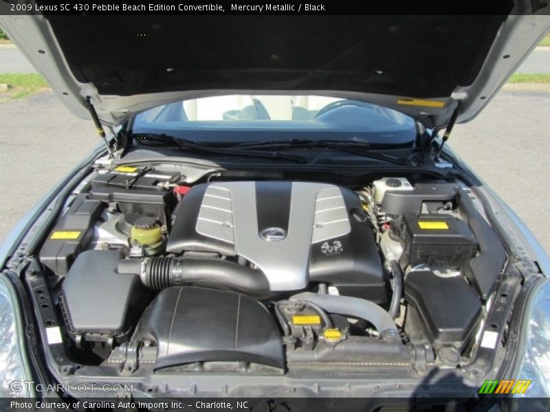  2009 SC 430 Pebble Beach Edition Convertible Engine - 4.3 Liter DOHC 32-Valve VVT-i V8