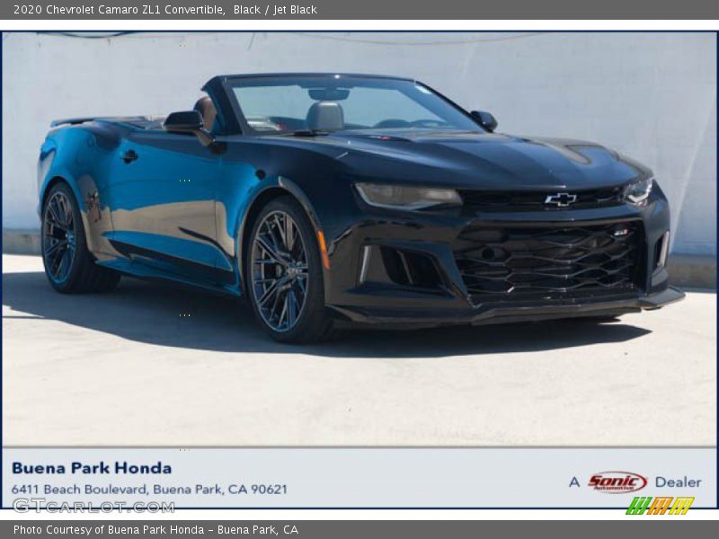 Black / Jet Black 2020 Chevrolet Camaro ZL1 Convertible
