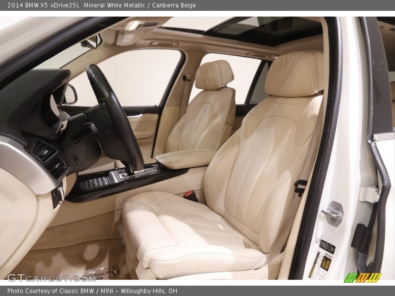 Mineral White Metallic / Canberra Beige 2014 BMW X5 xDrive35i