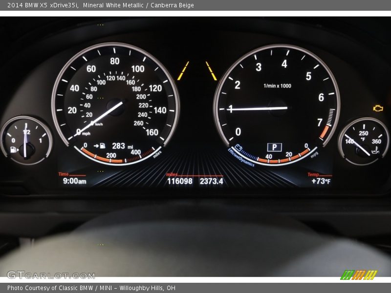 Mineral White Metallic / Canberra Beige 2014 BMW X5 xDrive35i