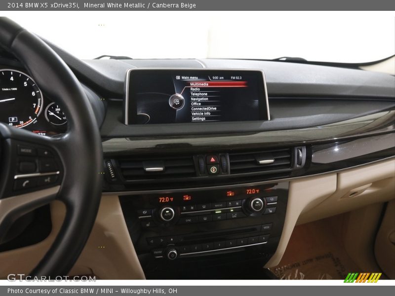 Mineral White Metallic / Canberra Beige 2014 BMW X5 xDrive35i