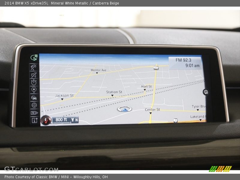 Mineral White Metallic / Canberra Beige 2014 BMW X5 xDrive35i