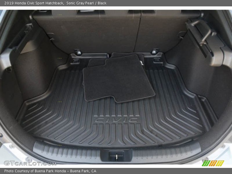 Sonic Gray Pearl / Black 2019 Honda Civic Sport Hatchback