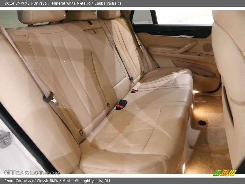 Mineral White Metallic / Canberra Beige 2014 BMW X5 xDrive35i