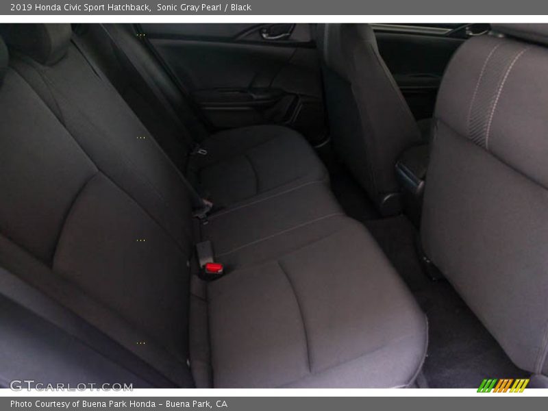 Sonic Gray Pearl / Black 2019 Honda Civic Sport Hatchback