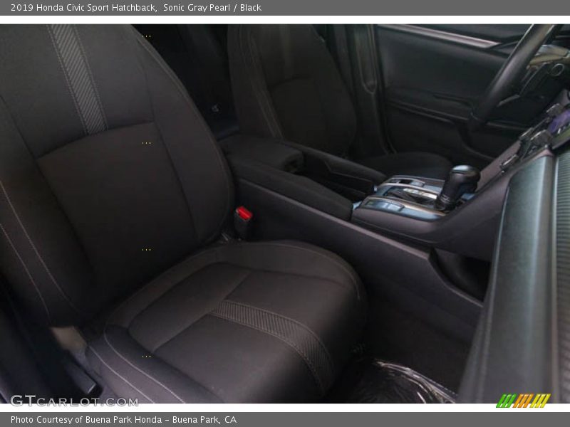 Sonic Gray Pearl / Black 2019 Honda Civic Sport Hatchback