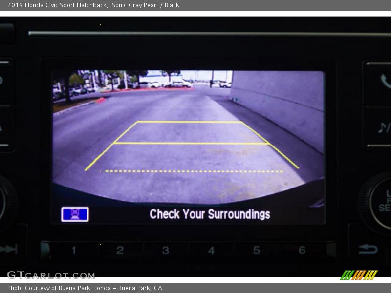 Sonic Gray Pearl / Black 2019 Honda Civic Sport Hatchback