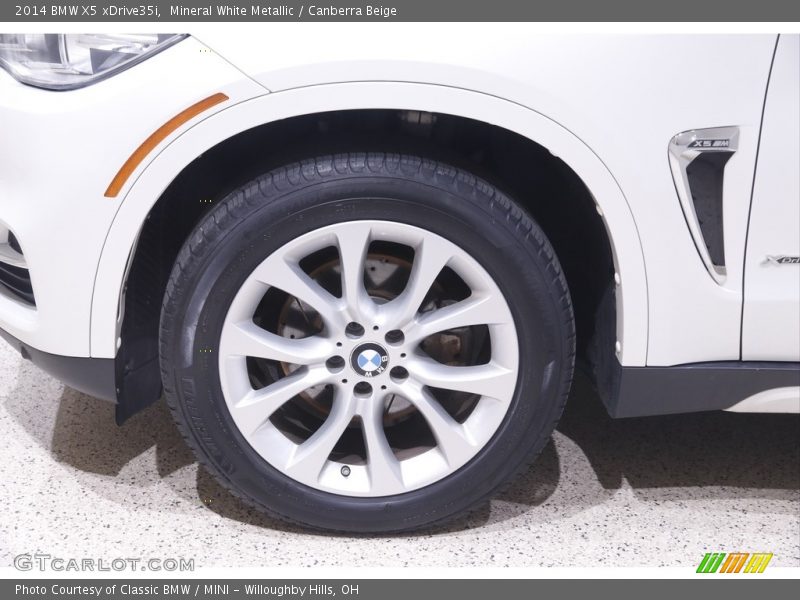 Mineral White Metallic / Canberra Beige 2014 BMW X5 xDrive35i