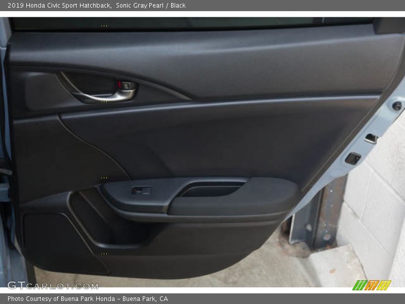 Sonic Gray Pearl / Black 2019 Honda Civic Sport Hatchback