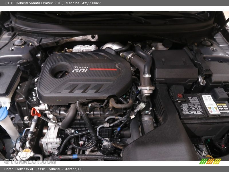  2018 Sonata Limited 2.0T Engine - 2.0 Liter Turbocharged GDI DOHC 16-Valve D-CVVT 4 Cylinder