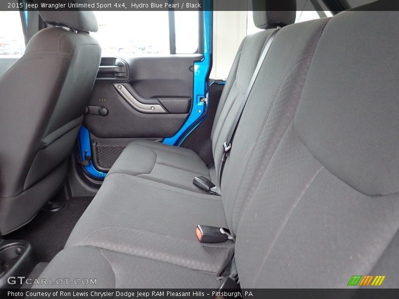 Hydro Blue Pearl / Black 2015 Jeep Wrangler Unlimited Sport 4x4