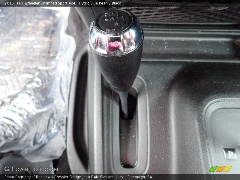 Hydro Blue Pearl / Black 2015 Jeep Wrangler Unlimited Sport 4x4