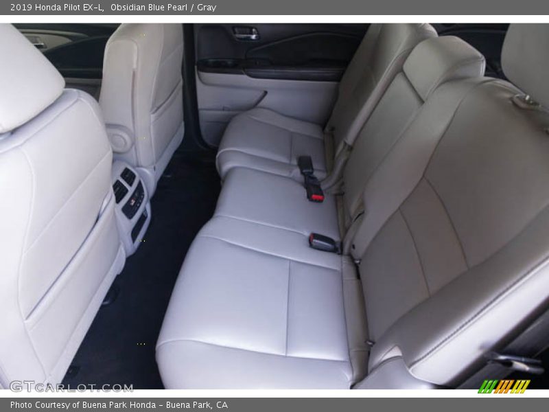 Obsidian Blue Pearl / Gray 2019 Honda Pilot EX-L