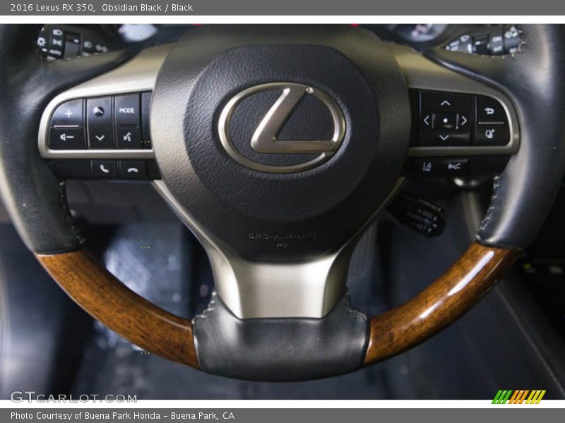 Obsidian Black / Black 2016 Lexus RX 350