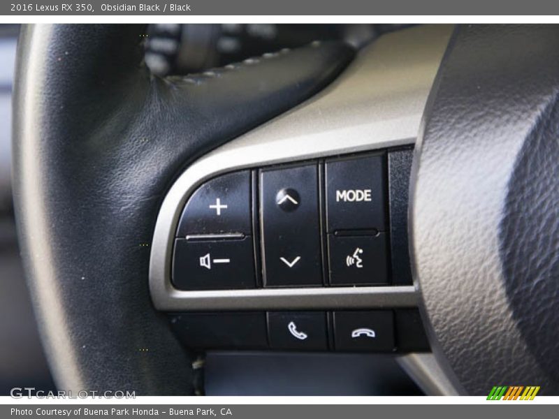 Obsidian Black / Black 2016 Lexus RX 350