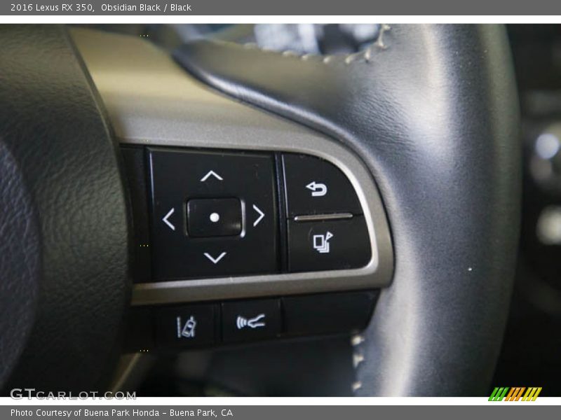 Obsidian Black / Black 2016 Lexus RX 350