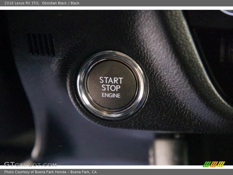 Obsidian Black / Black 2016 Lexus RX 350