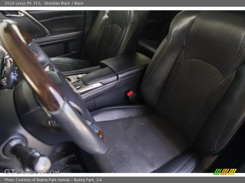 Obsidian Black / Black 2016 Lexus RX 350
