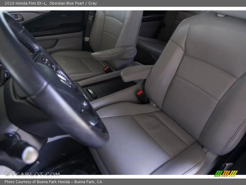 Obsidian Blue Pearl / Gray 2019 Honda Pilot EX-L