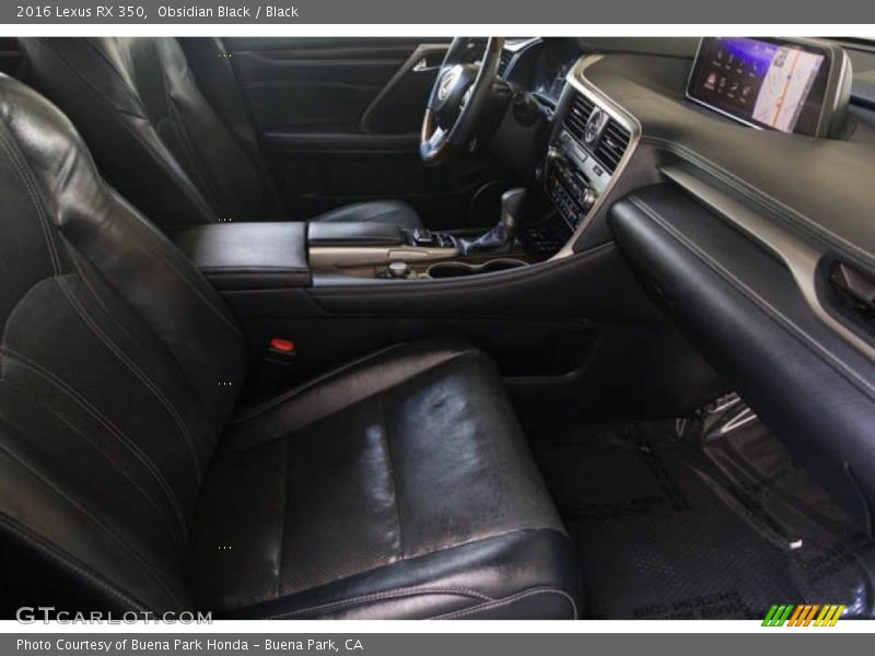 Obsidian Black / Black 2016 Lexus RX 350