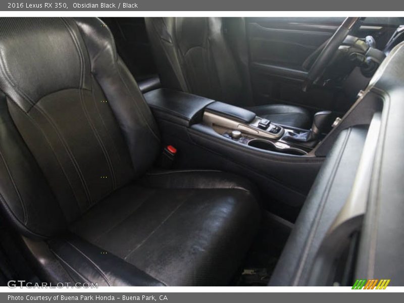 Obsidian Black / Black 2016 Lexus RX 350