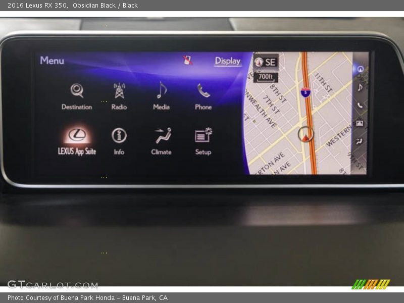Obsidian Black / Black 2016 Lexus RX 350