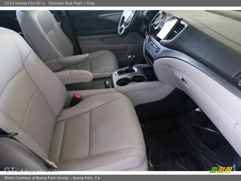 Obsidian Blue Pearl / Gray 2019 Honda Pilot EX-L