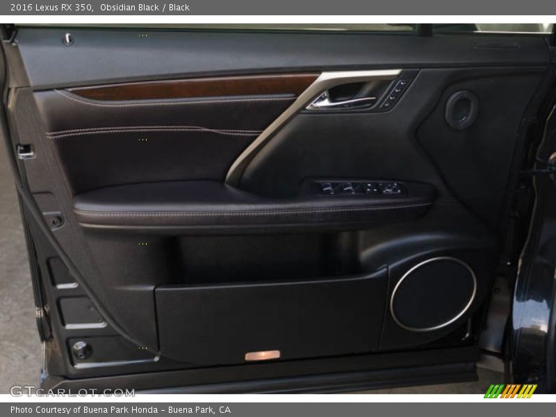 Obsidian Black / Black 2016 Lexus RX 350