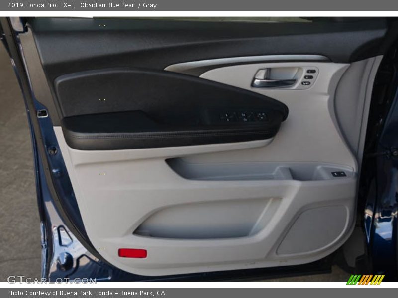 Obsidian Blue Pearl / Gray 2019 Honda Pilot EX-L