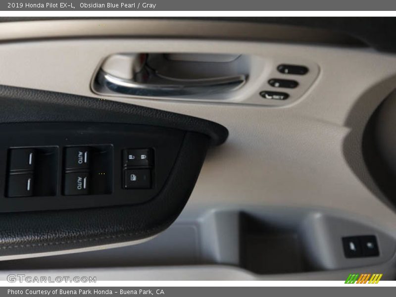 Obsidian Blue Pearl / Gray 2019 Honda Pilot EX-L