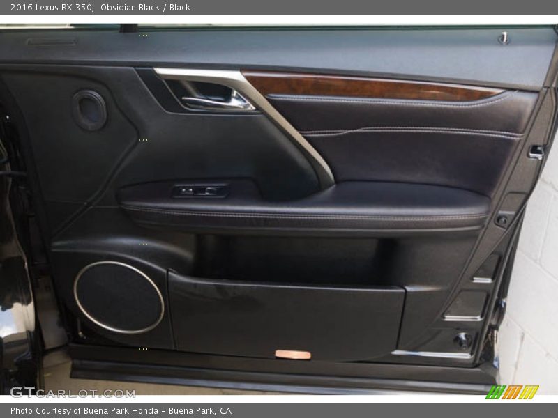 Obsidian Black / Black 2016 Lexus RX 350
