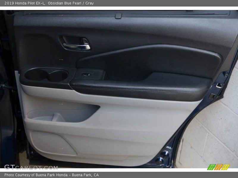 Obsidian Blue Pearl / Gray 2019 Honda Pilot EX-L