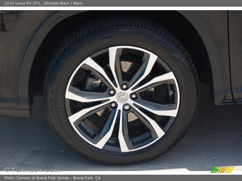 Obsidian Black / Black 2016 Lexus RX 350