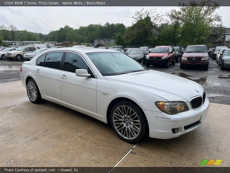 Alpine White / Black/Black 2006 BMW 7 Series 750Li Sedan