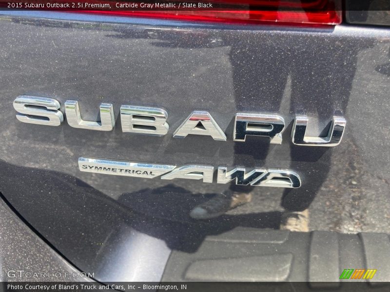 Carbide Gray Metallic / Slate Black 2015 Subaru Outback 2.5i Premium