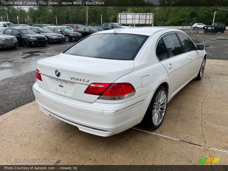 Alpine White / Black/Black 2006 BMW 7 Series 750Li Sedan