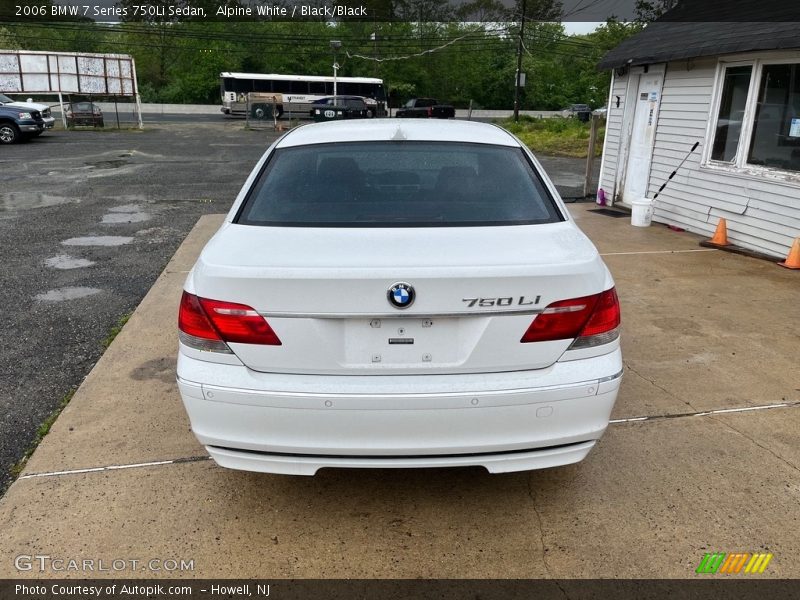 Alpine White / Black/Black 2006 BMW 7 Series 750Li Sedan