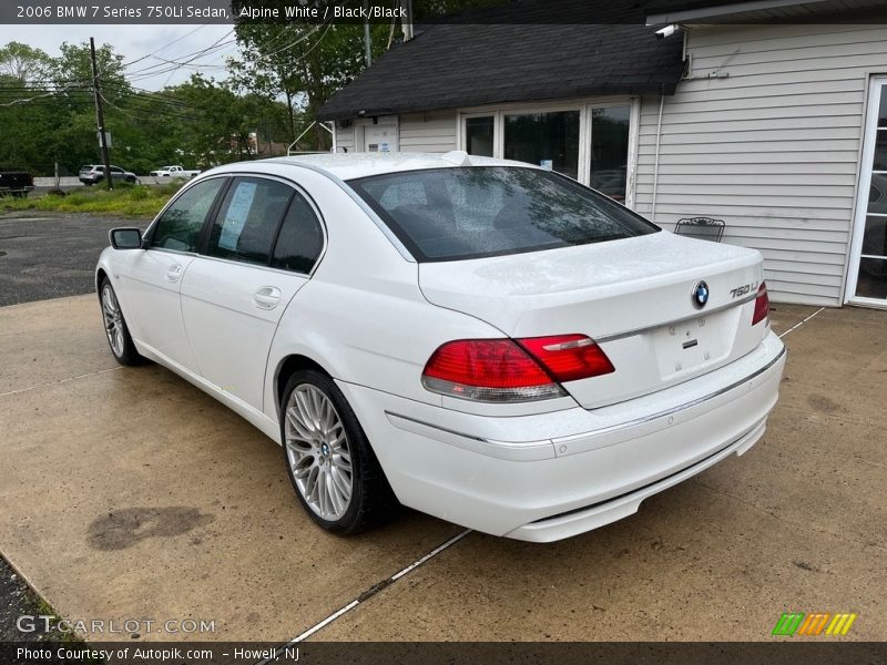 Alpine White / Black/Black 2006 BMW 7 Series 750Li Sedan