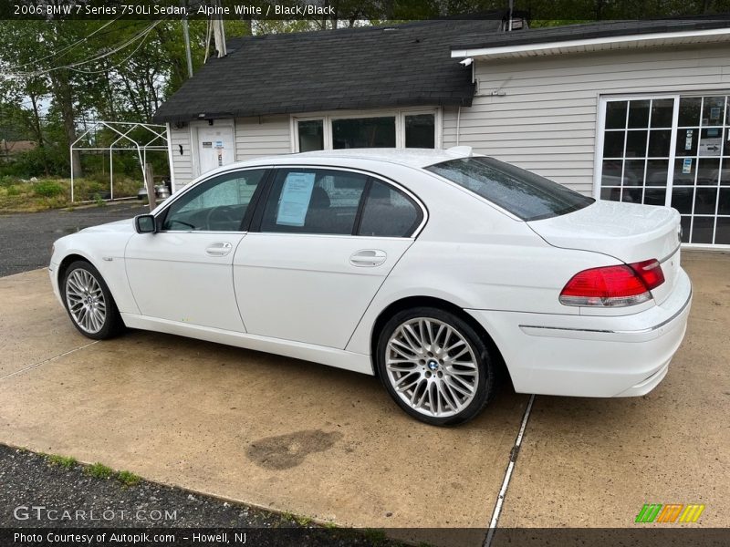 Alpine White / Black/Black 2006 BMW 7 Series 750Li Sedan