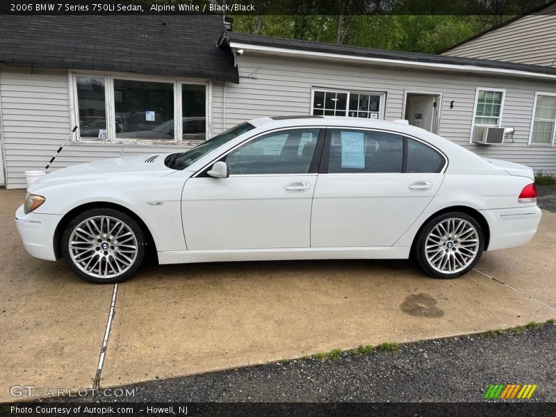 Alpine White / Black/Black 2006 BMW 7 Series 750Li Sedan