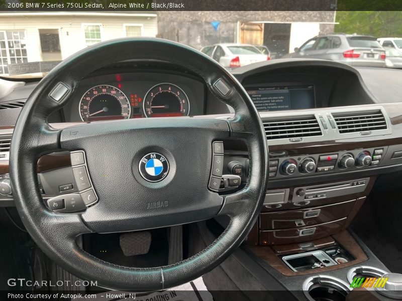 Alpine White / Black/Black 2006 BMW 7 Series 750Li Sedan