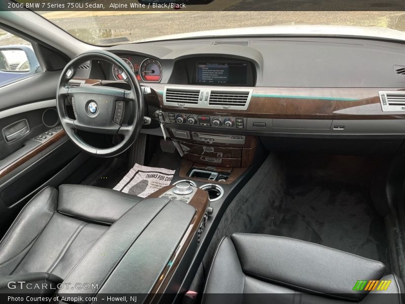 Alpine White / Black/Black 2006 BMW 7 Series 750Li Sedan