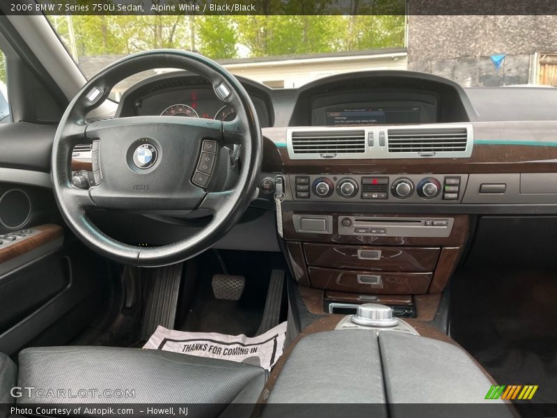 Alpine White / Black/Black 2006 BMW 7 Series 750Li Sedan