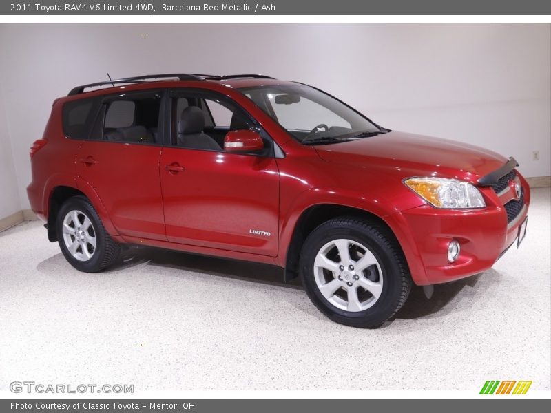 Barcelona Red Metallic / Ash 2011 Toyota RAV4 V6 Limited 4WD